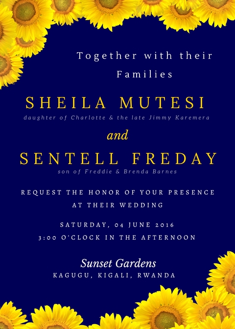 June 4 Wedding Invite